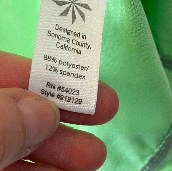 Athleta reflective mint green athletic Racerback Tank Top - Picture 6 of 6